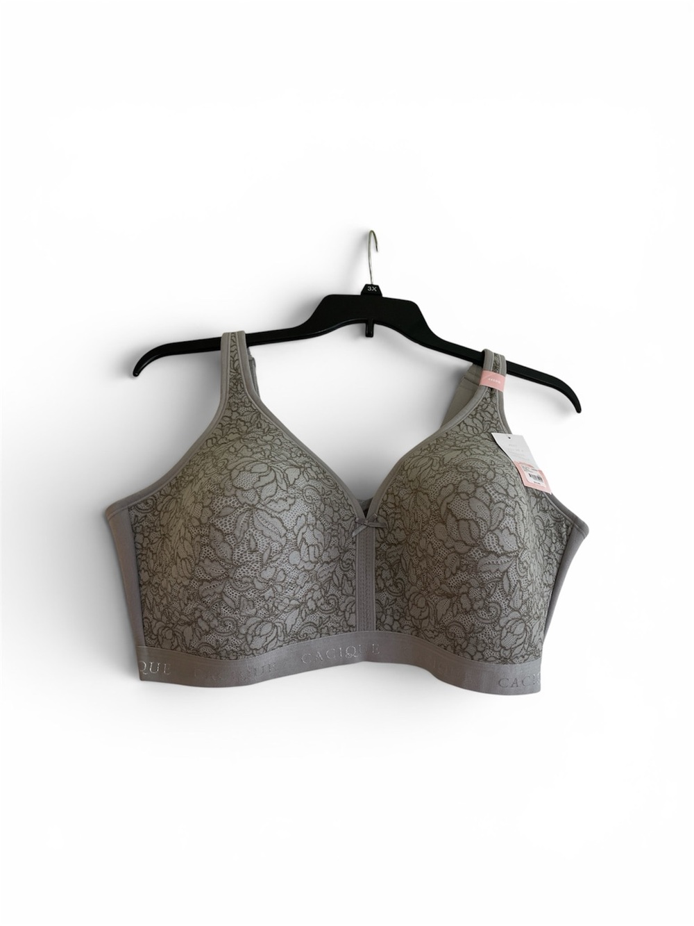 Cacique Gray Wireless Support Bra
